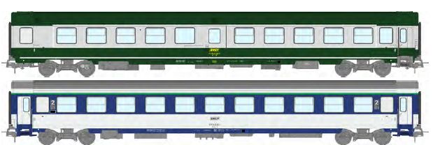 JM-046 SNCF Personenwagen-Set 2-tlg. Ep.4