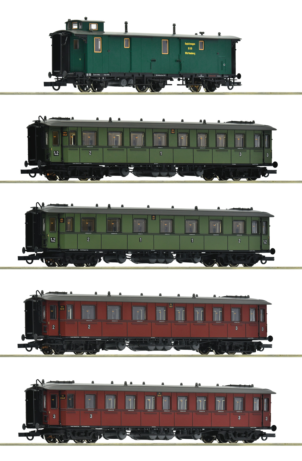 6200076 KWSTE Schnellzugwagen-Set 5-tlg. Ep.1