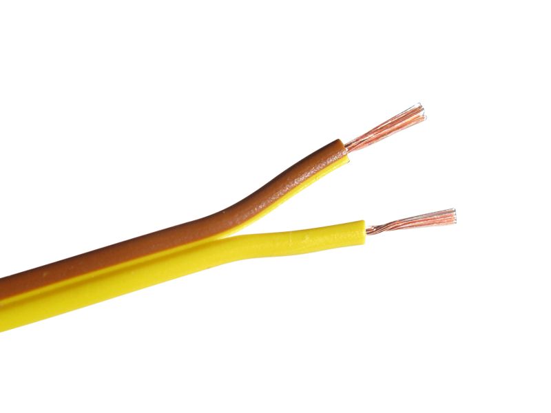 50217 Doppellitze 0,14mm² 25m braun/gelb