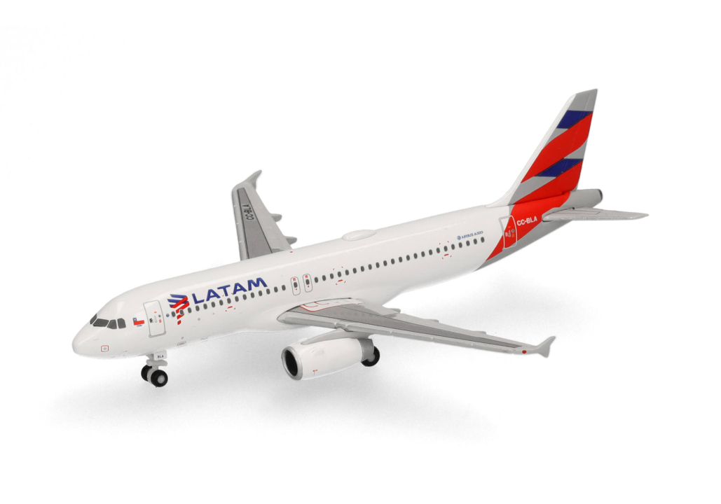 Herpa 538862 Airbus A320 LATAM Airlines Chile CC-BLA