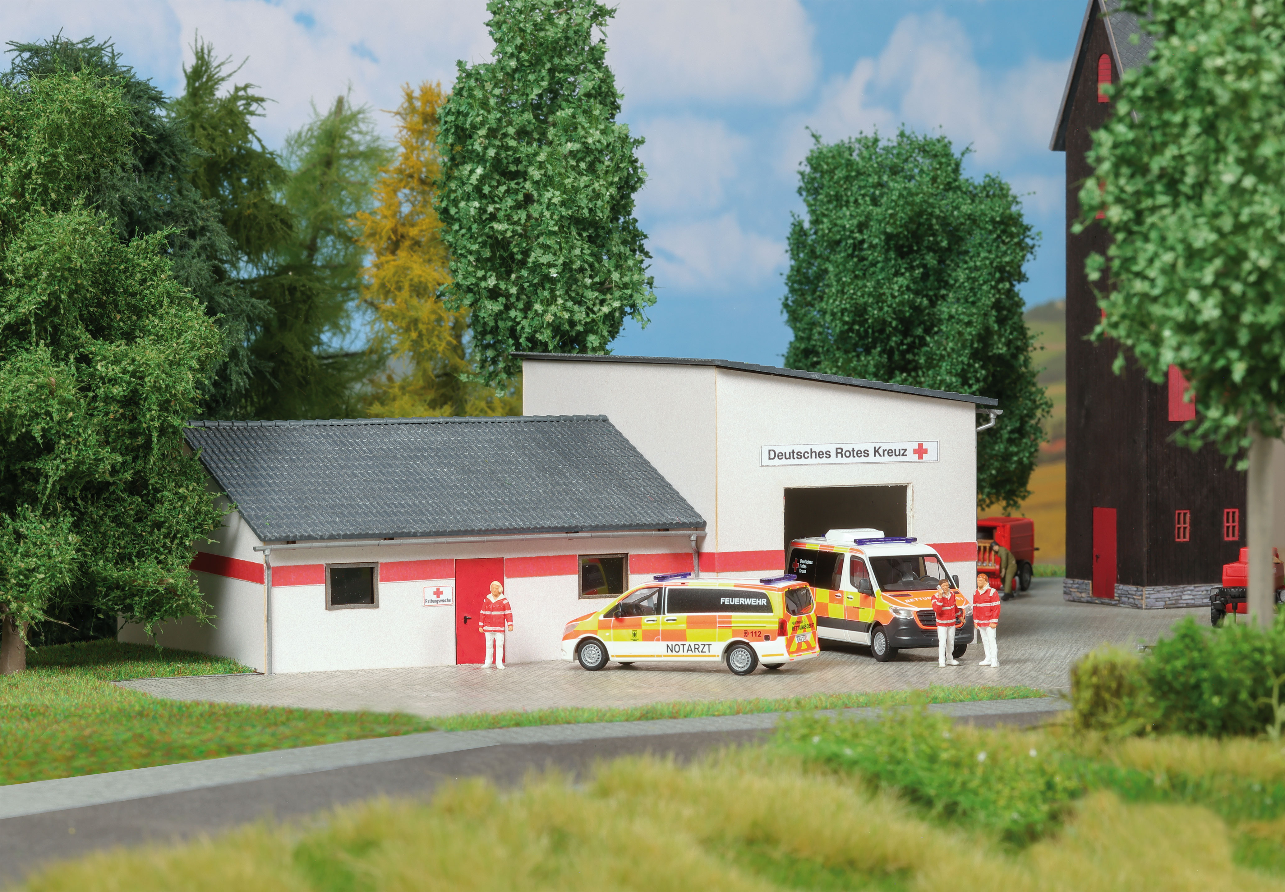 Busch 1742 Rettungswache H0