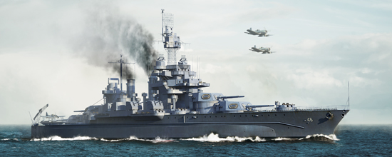 755770 USS Maryland BB-46 1945