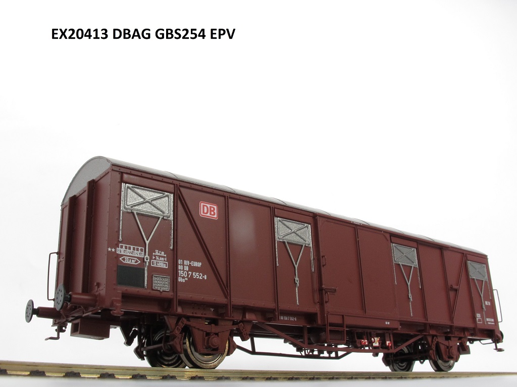 Exact-train 20413 DBAG gedeckter Güterwagen Gbs254 Ep.5