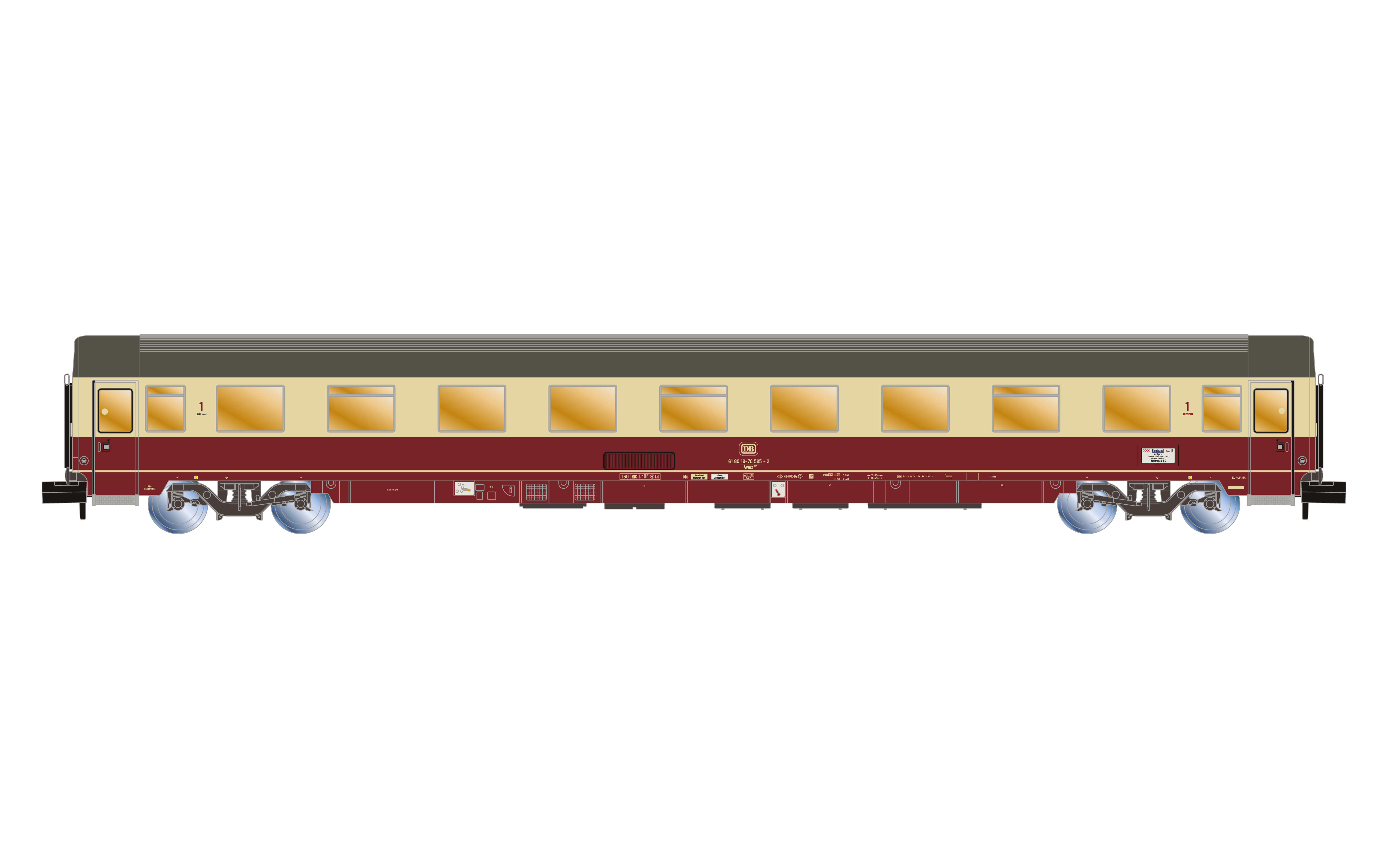 HN4387 DB TEE-Wagen-Set "Rembrandt"“3tlg. Ep.4
