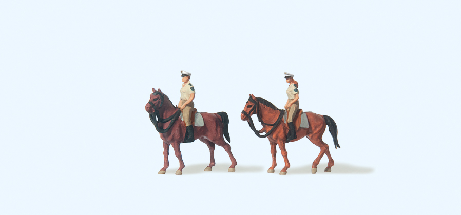 Preiser 79138 Berittene Polizei. Sommeruniform.