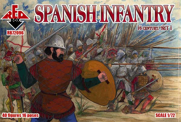 Red Box RB72096 Spanish Infantry. Set 1. 16 centry
