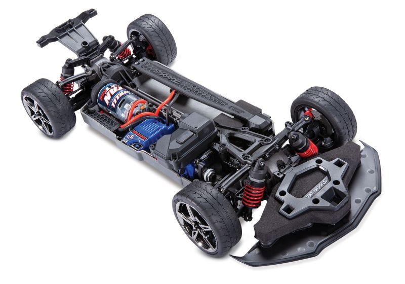 TRAXXAS TRX93054-4BLK SLVR 4Tec 3.0 Corvette C8 schwarz 1/9 S