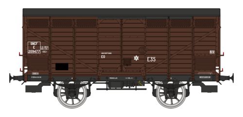 REE Modeles WB-748 SNCF gedeckte Güterwagen Ep.3b