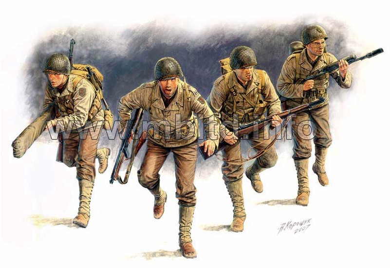 MB3520 US Rangers Normandy 1944 Figuren