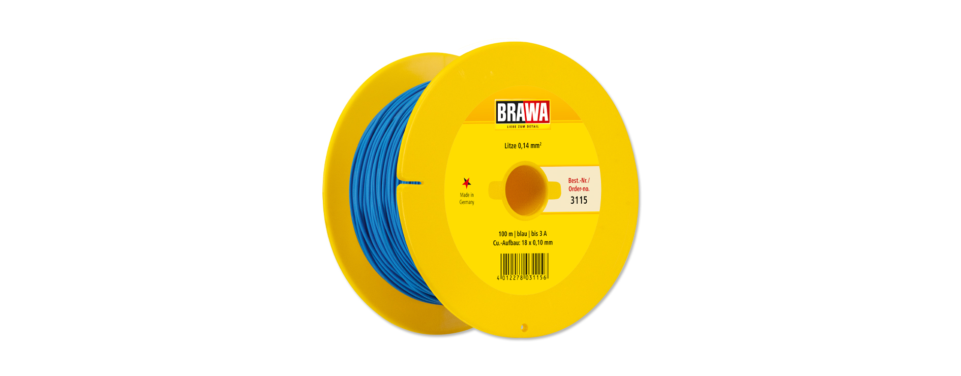 3115 Litze einadrig, blau 0,14 mm² 100 m