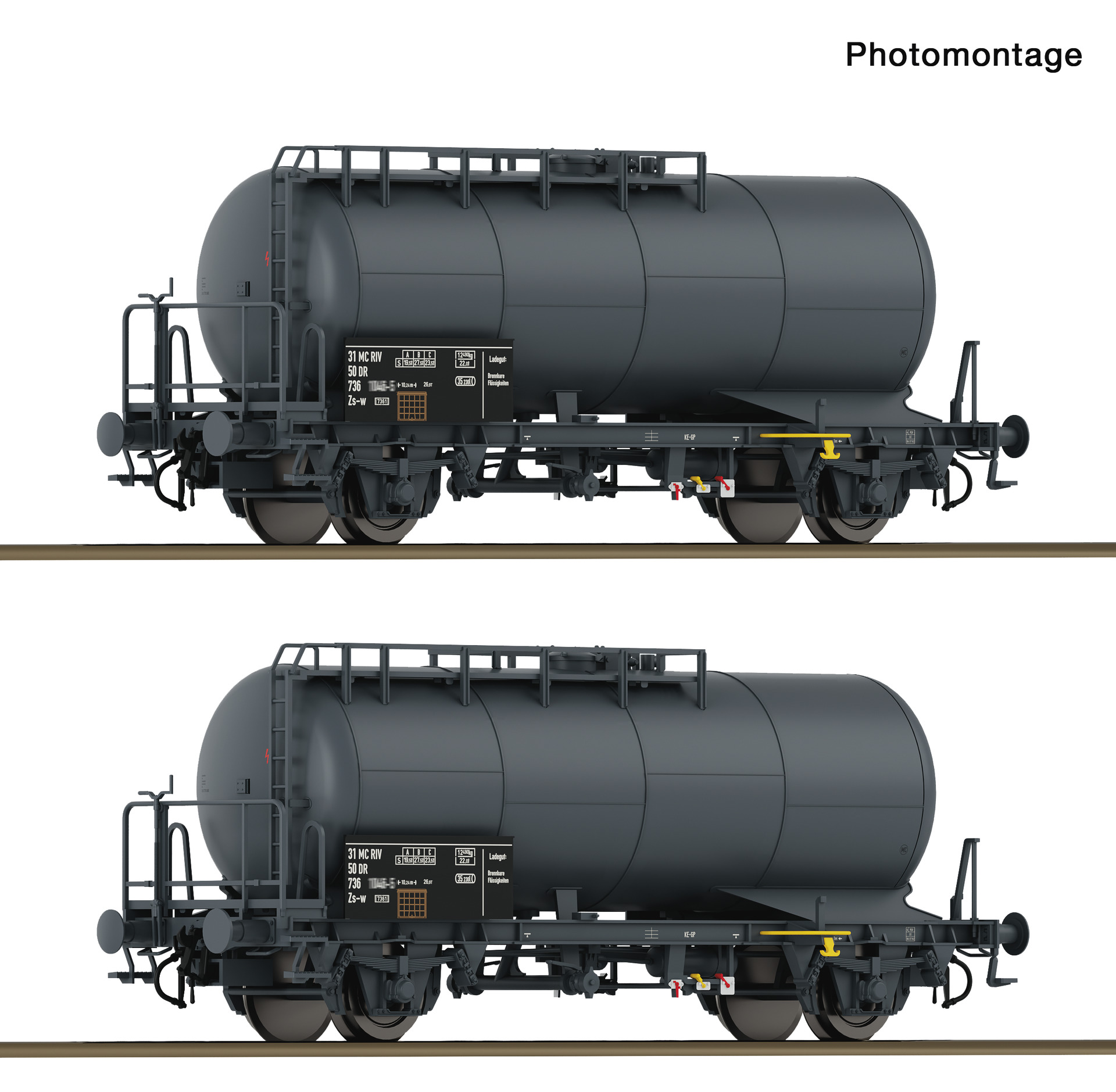 6600245 DR Kesselwagen Zs-w Set 2tlg. Ep.4