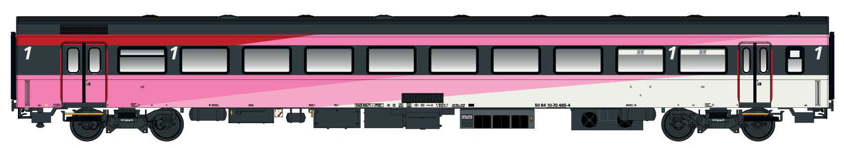 44055-2 NS Fyra Reisezugwagen ICRm A 1.Kl. Ep.6