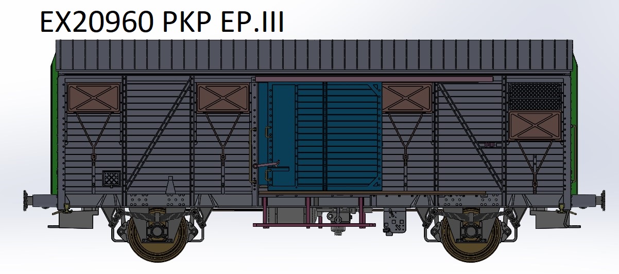 Exact-train 20960 PKP gedeckter Güterwagen Kdd Ep.3
