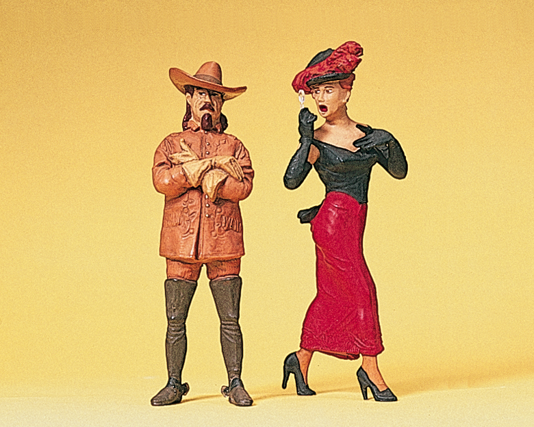 Preiser 45097 Westernheld & Lady