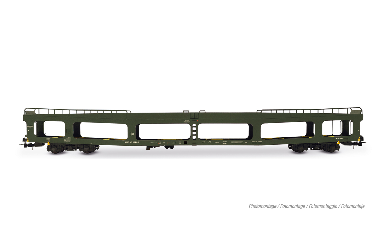 HJ4207 SNCB/SNCF, Autoreisezug, bestehend aus