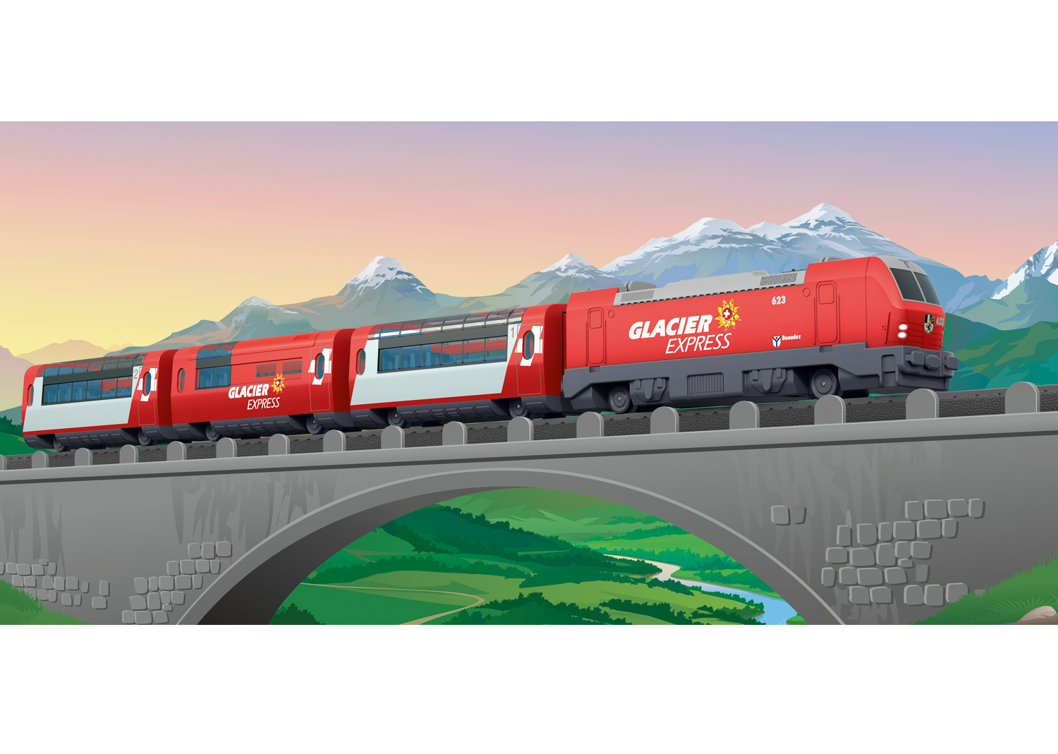 Märklin 29348 Startpackung "Glacier Express"
