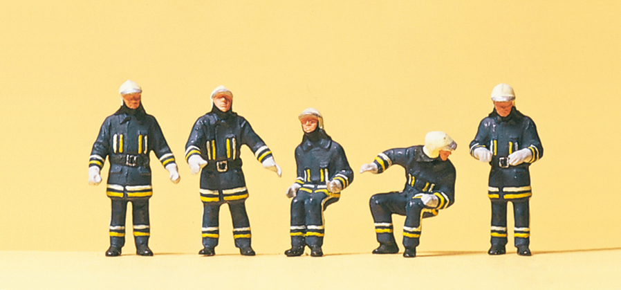 Preiser 10487 Feuerwehrmänner in moderner Einsatz-