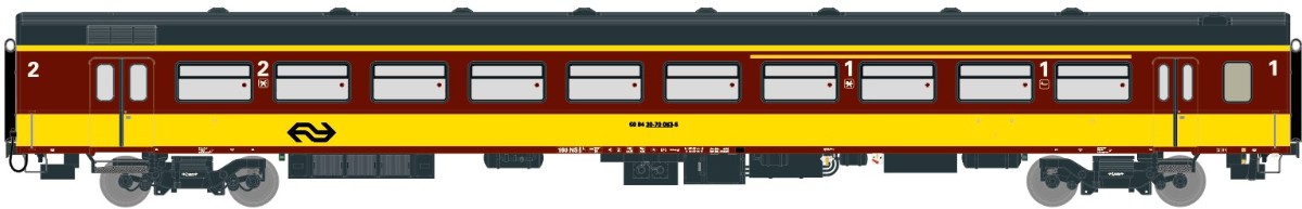 Exact-train 11171 NS Reisezugwagen ICR A4B6 1./2. Kl. Ep.4