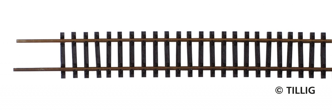 83495 Flexgleis L = ca. 664mm brüniert
