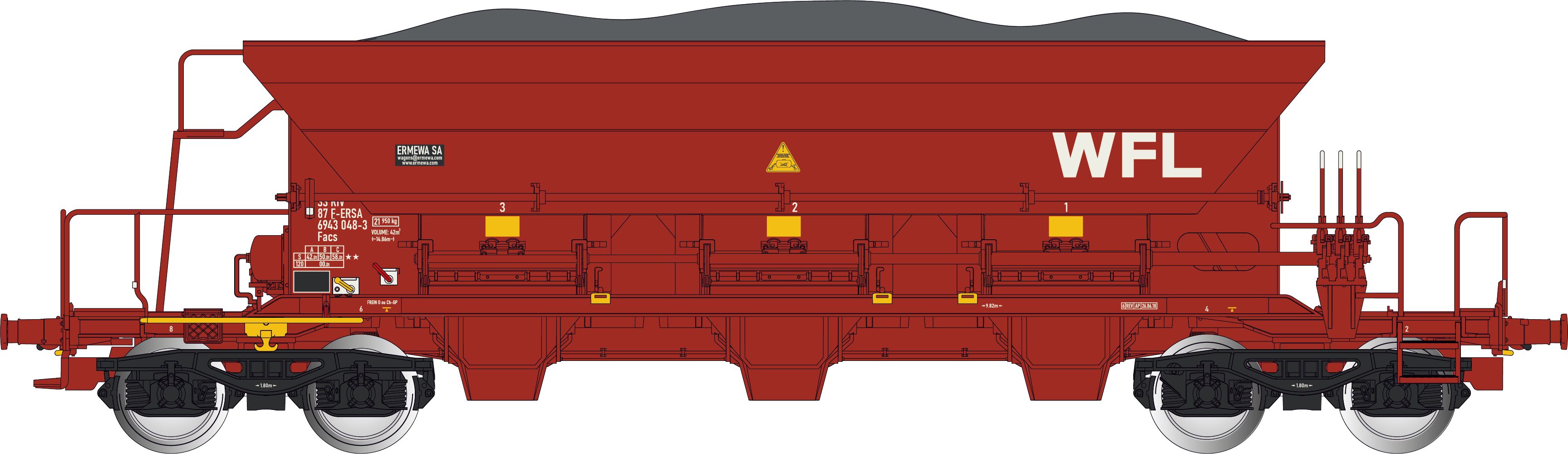 Albert Modell 694001 ERSA Schüttgutwagen Facs Ep.6