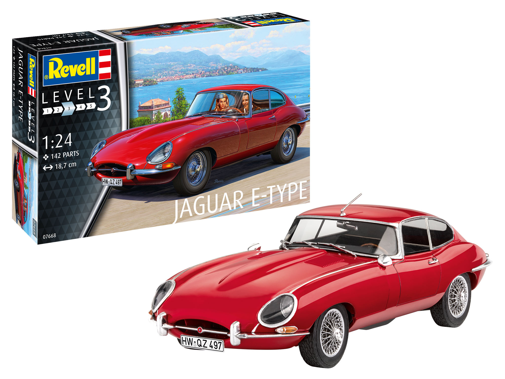 07668 Jaguar E-Type Coupé - rot