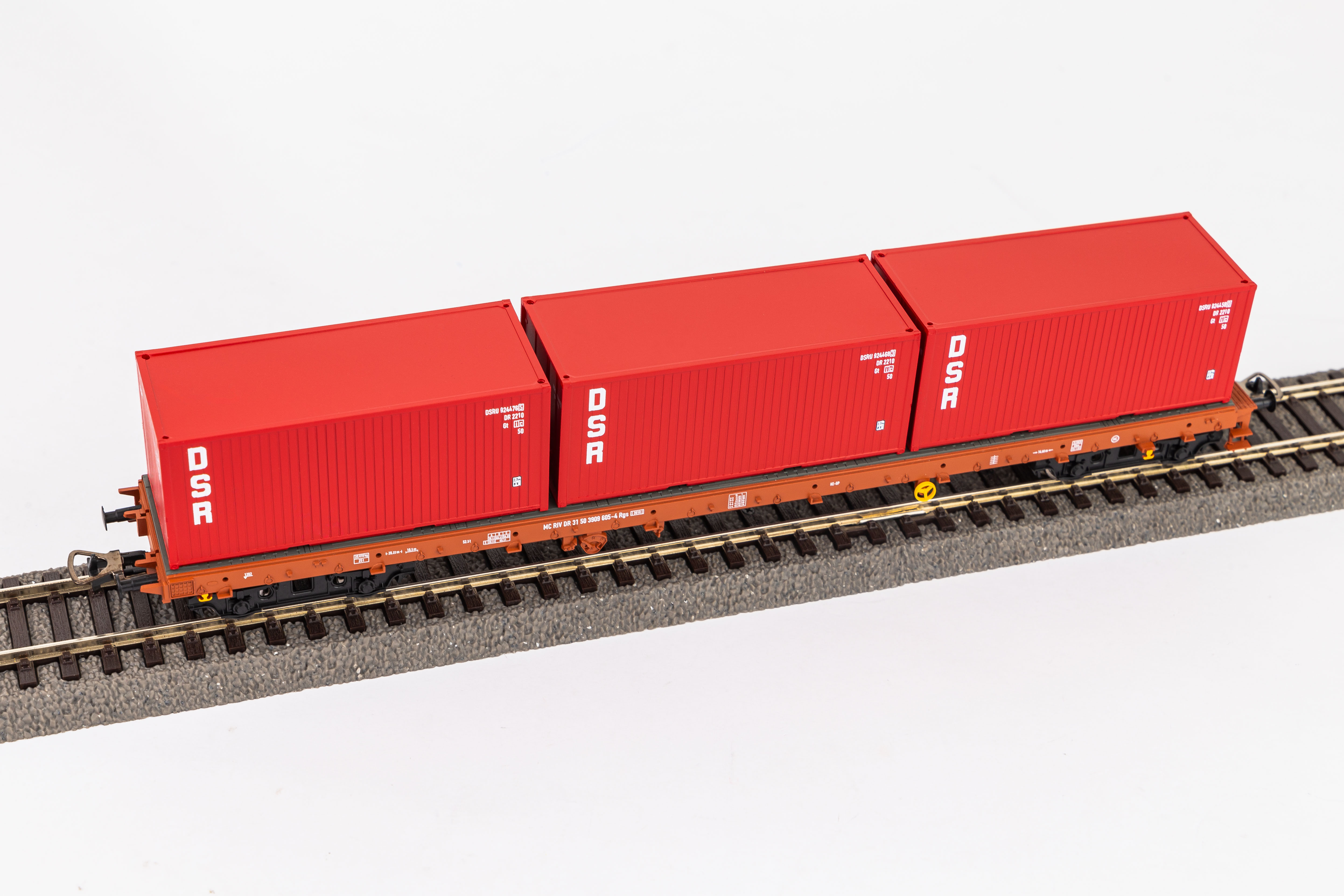 Piko 24500 DR Containeretragwagen "DSR" Ep.4