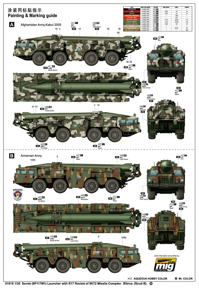Trumpeter 751019 Soviet SS-1D SCUD-C