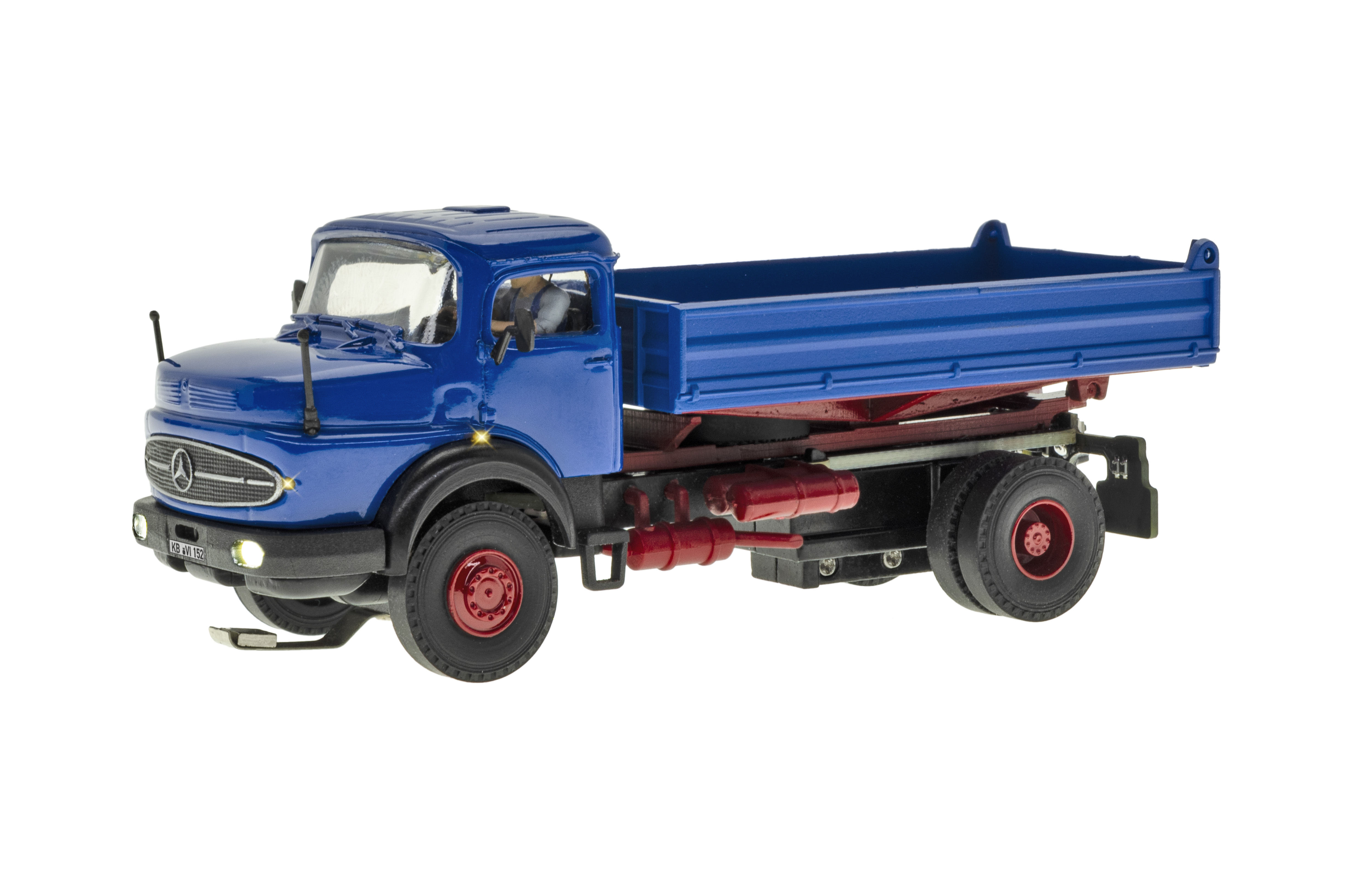 8152 CarMotion: MB Rundhauber Kipper blau