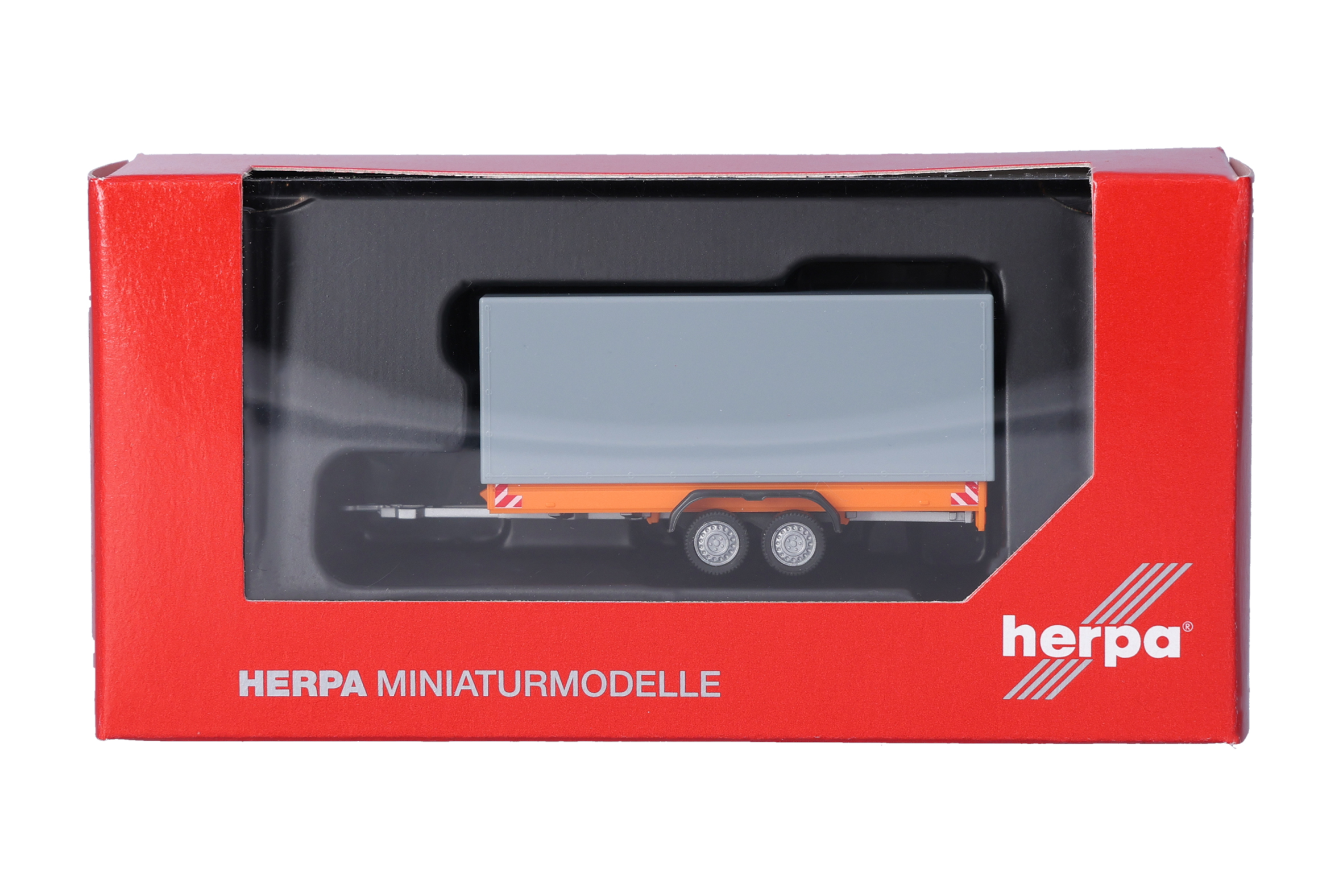 Herpa 055468 Tandem-Planenanhg. für LKW 7,5t orange