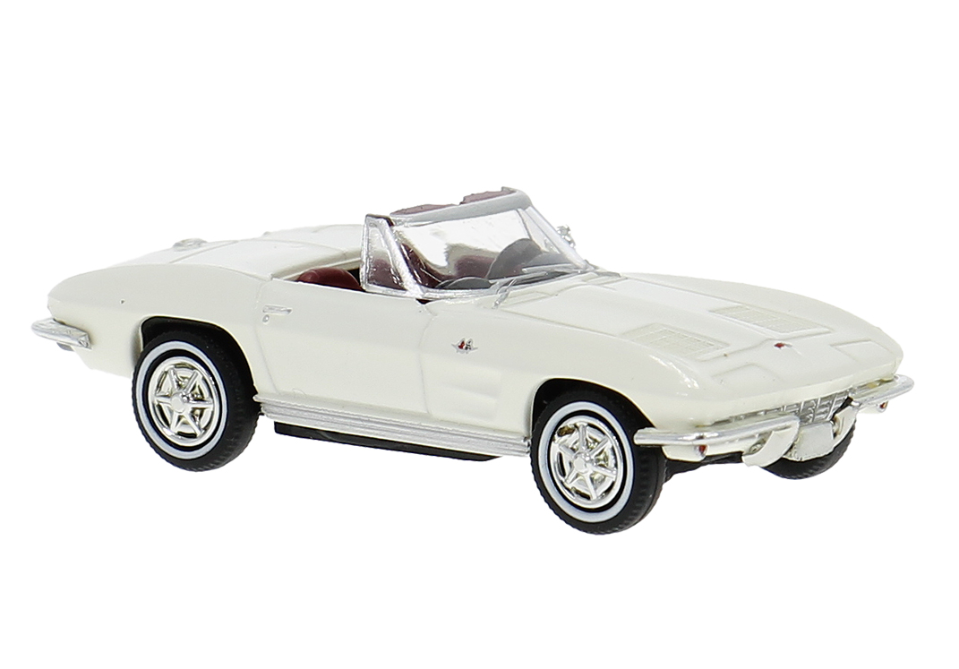 18031 Chevy Corvette C2 Cabrio weiß (o)