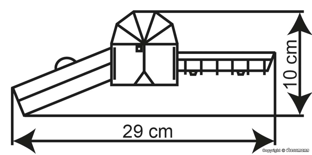 Kibri 38914 Stadtmauer mit Fachwerkturm in Weil