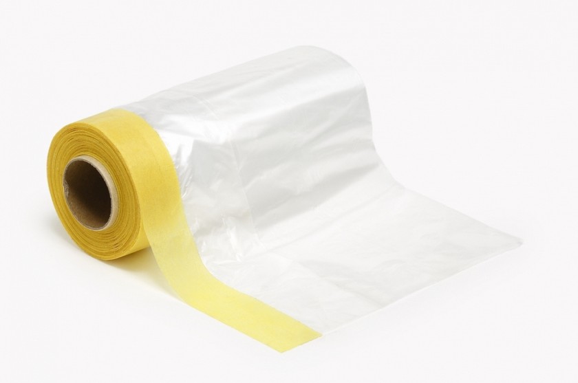 87203 Masking Tape 150mm m.Abdeckfolie