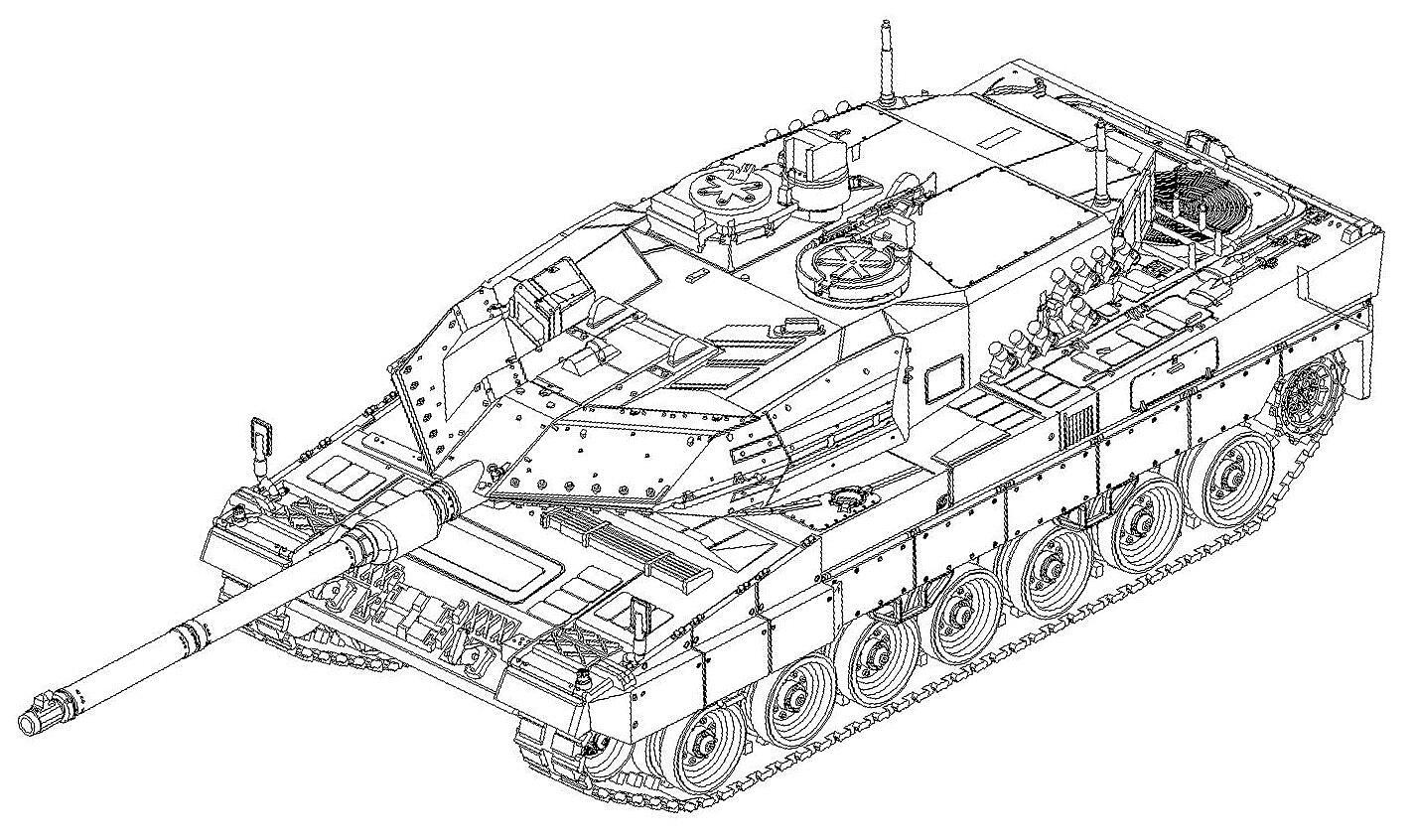 Trumpeter 757191 German Leopard 2A6 Main Battle Tank