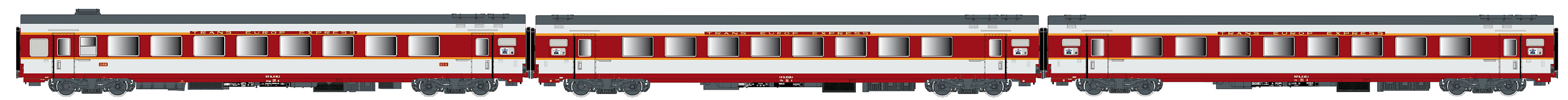 40082 SNCF Personenwagen-Set 3-tlg Ep.4