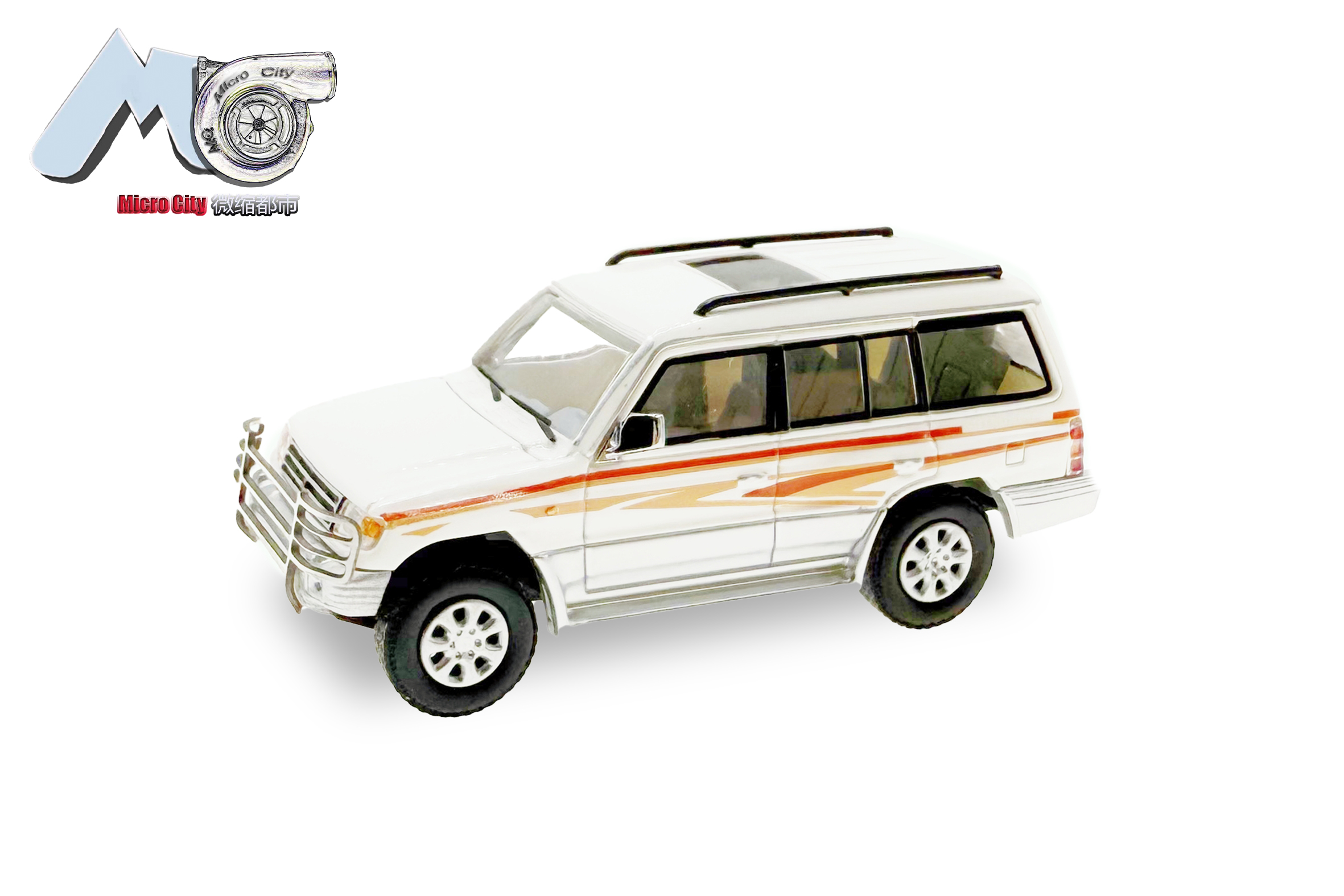 87MC000043 MicroCity: Mitsubishi Pajero weiß