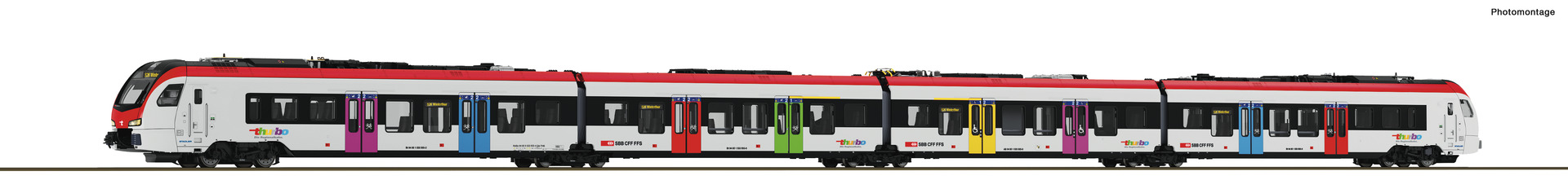 Roco 7700043 Thurbo E-Triebzug FLIRTevo 4-tlg Ep.6
