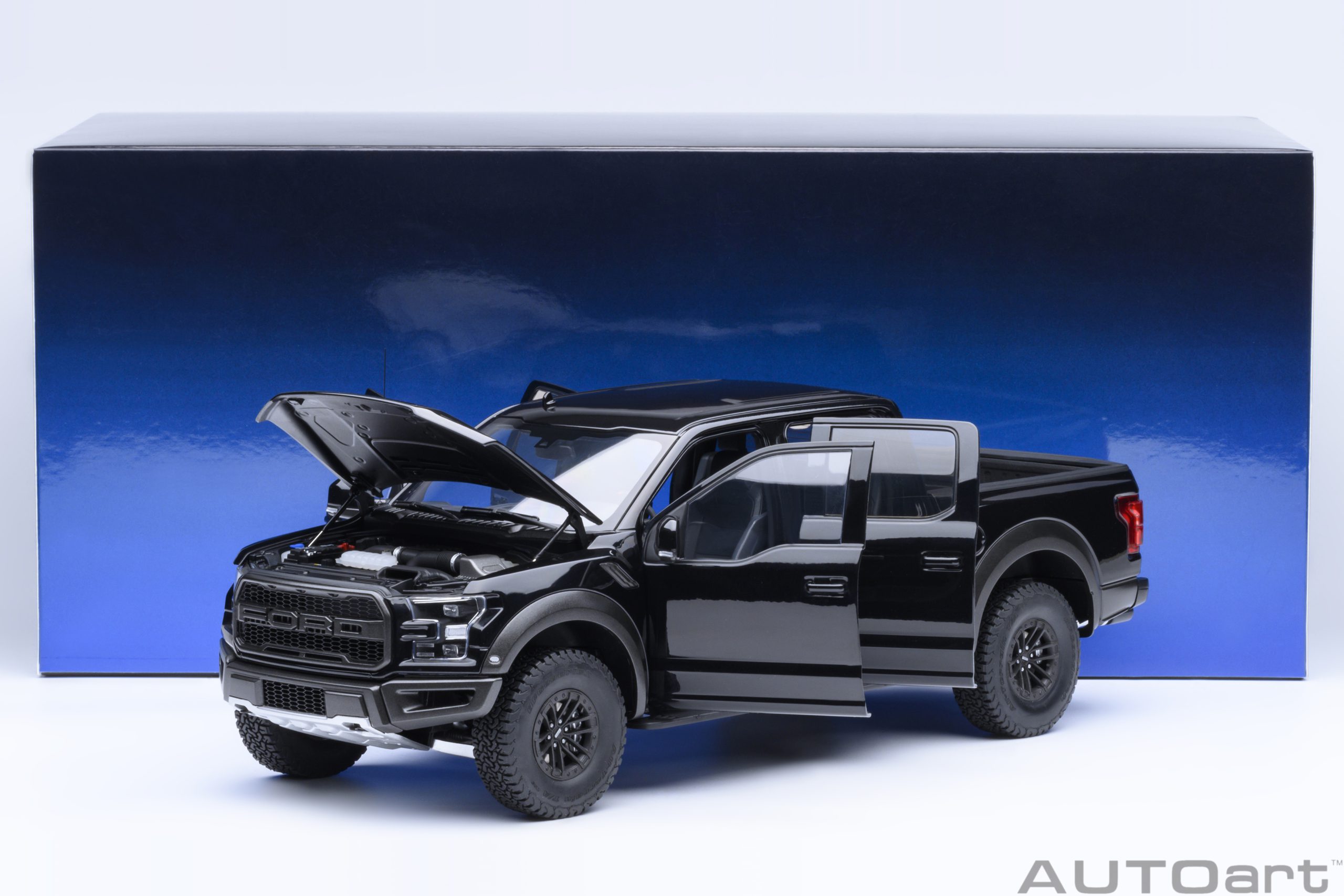 AUTOart 72947 Ford F-150 Raptor Supercrew 2017 schwarz