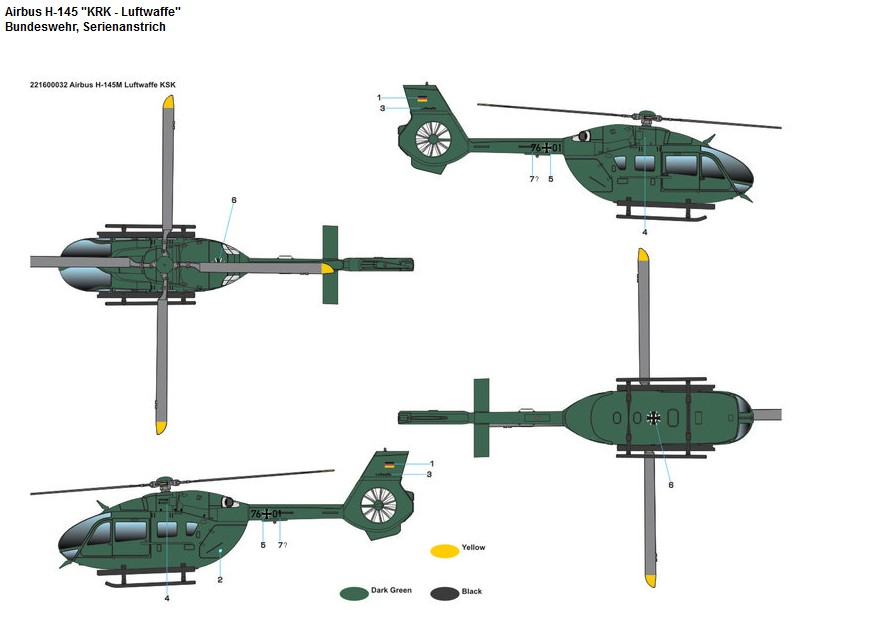 221600032 Airbus H-145 KRK - Luftwaffe Bundeswehr