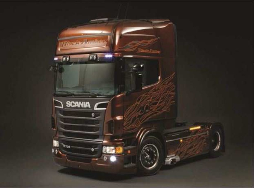 3897 Scania R730 V8 Black Amber