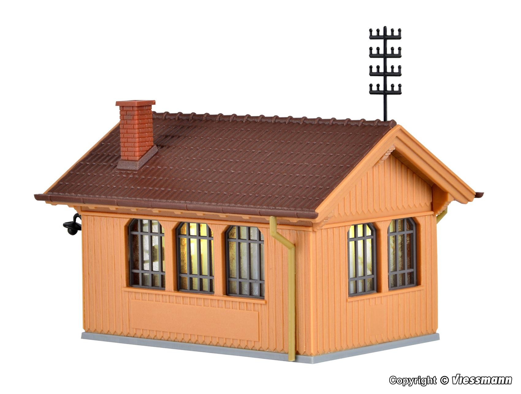 Kibri 39309 Schrankenwärterhaus mit Hausbeleuchtung