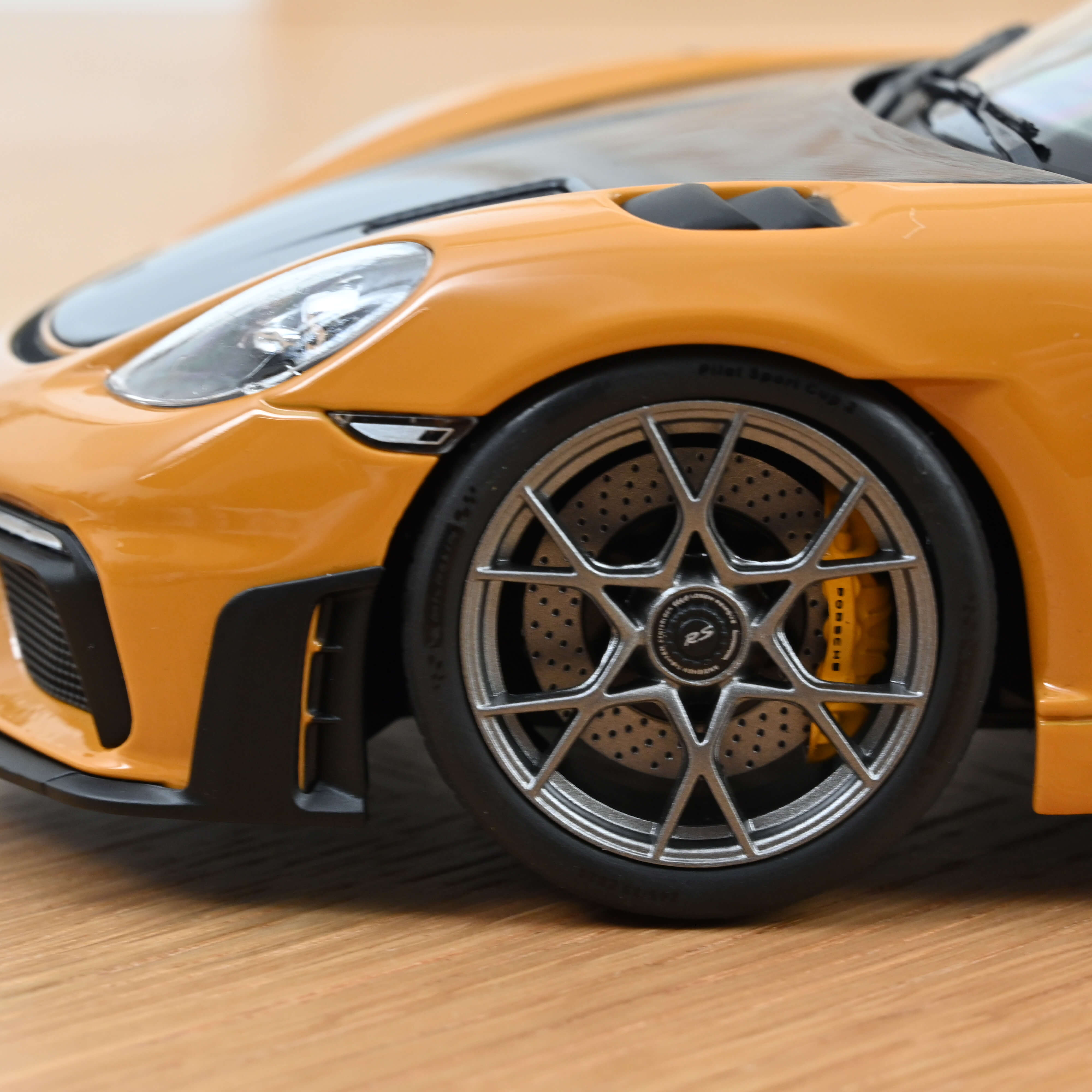 Norev 187252 Porsche Cayman GT4 RS w/Weissach yellow