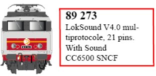 89273 LokSound V4.0 für Serie CC6500