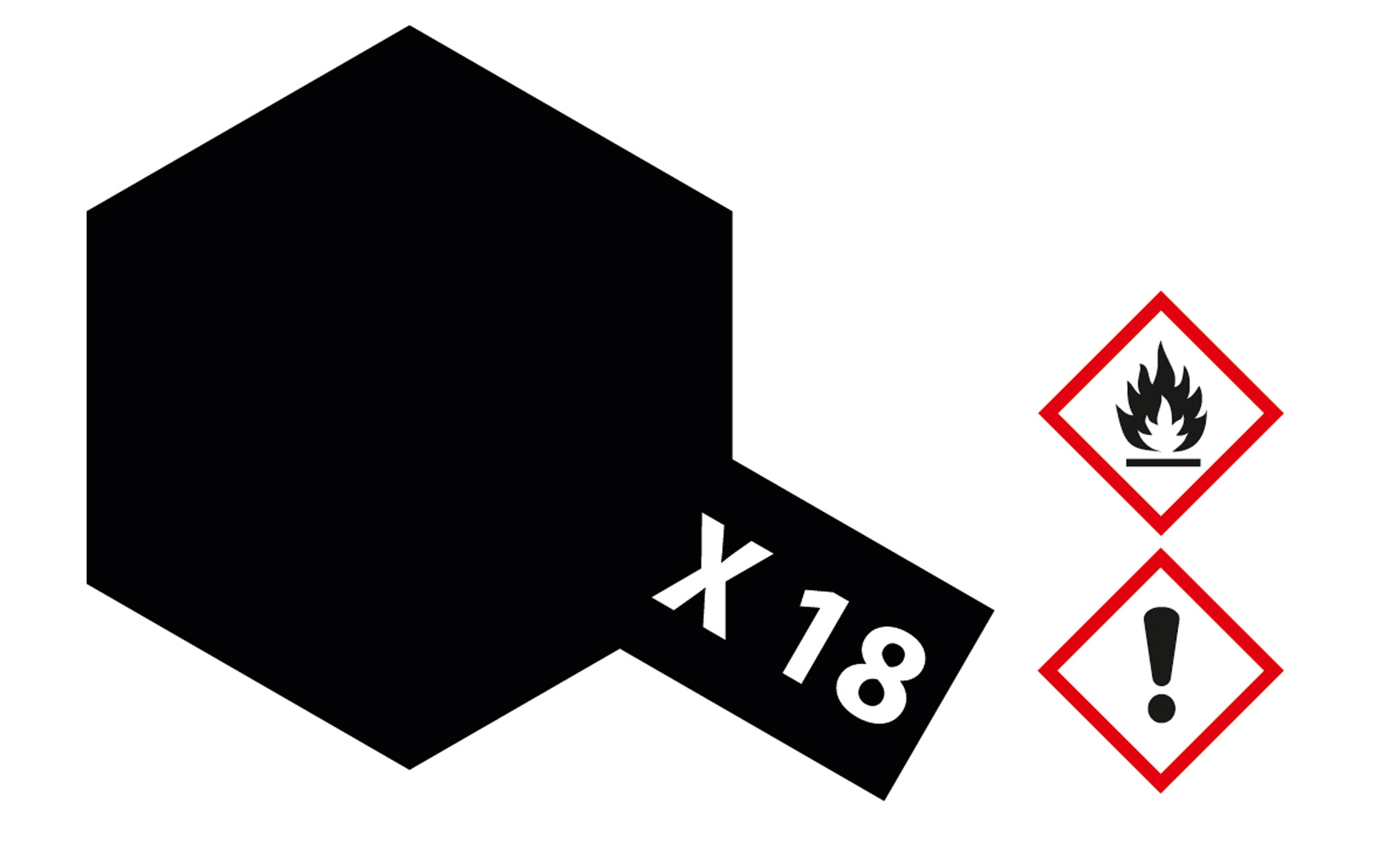 81018 X18 - schwarz seidenmatt 23 ml