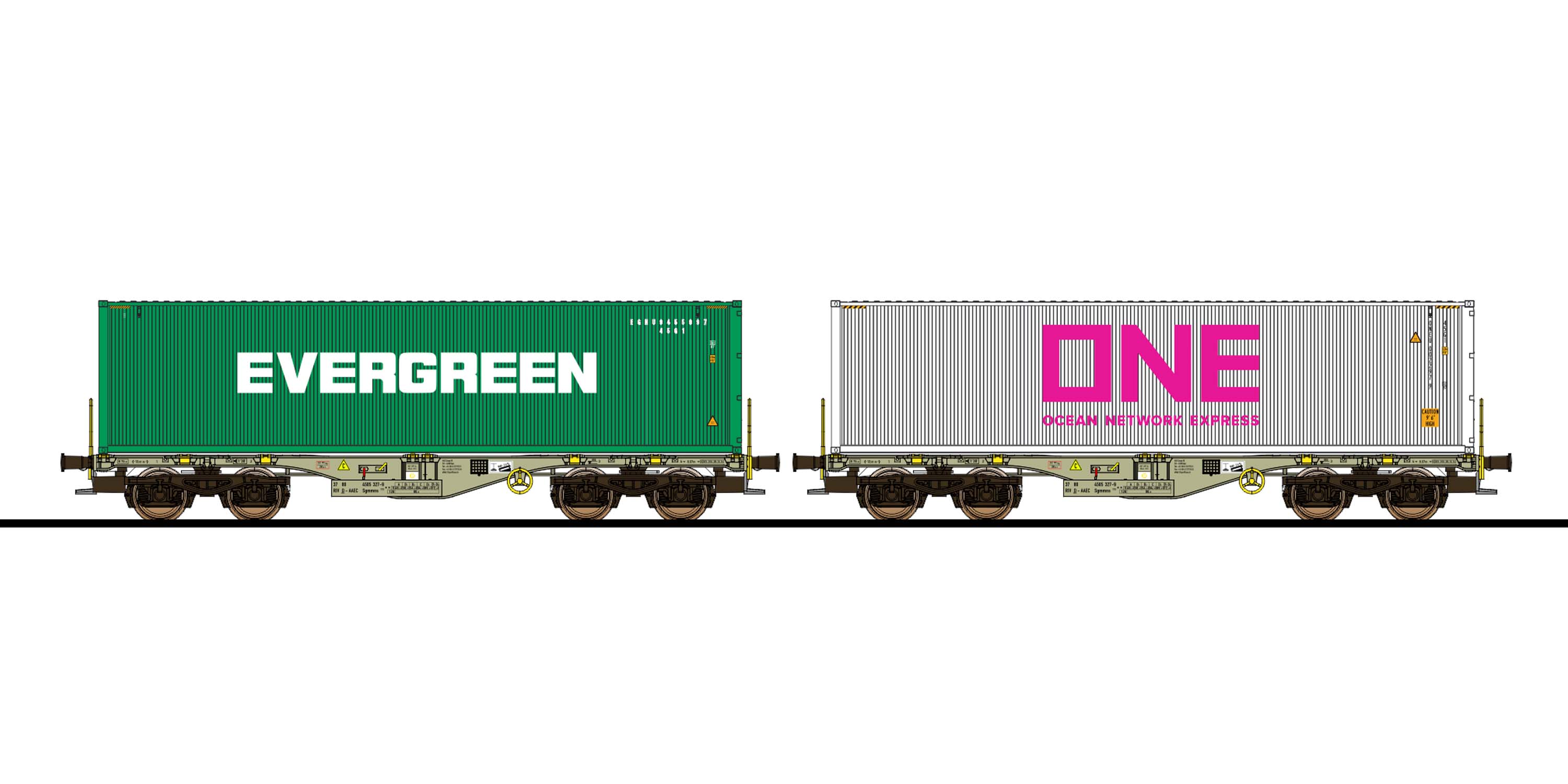 36611 AAE Containertragwagen-Set 2-tlg Ep.6