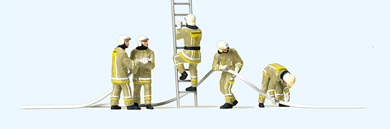 Preiser 10771 Feuerwehrmänner in moderner Einsatz-