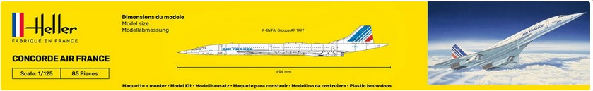 Heller 80445 Concorde Air France