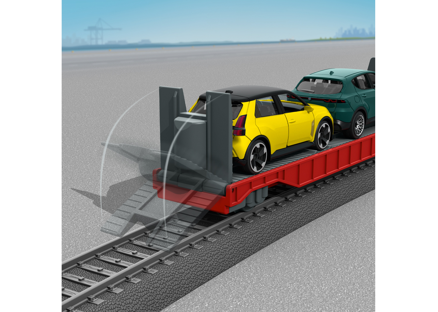44125 my world Autotransportwagen (beladen)