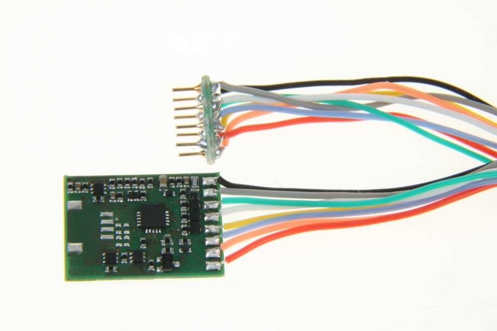 Uhlenbrock 74320 ID2 Decoder, 8pol.NEM 652