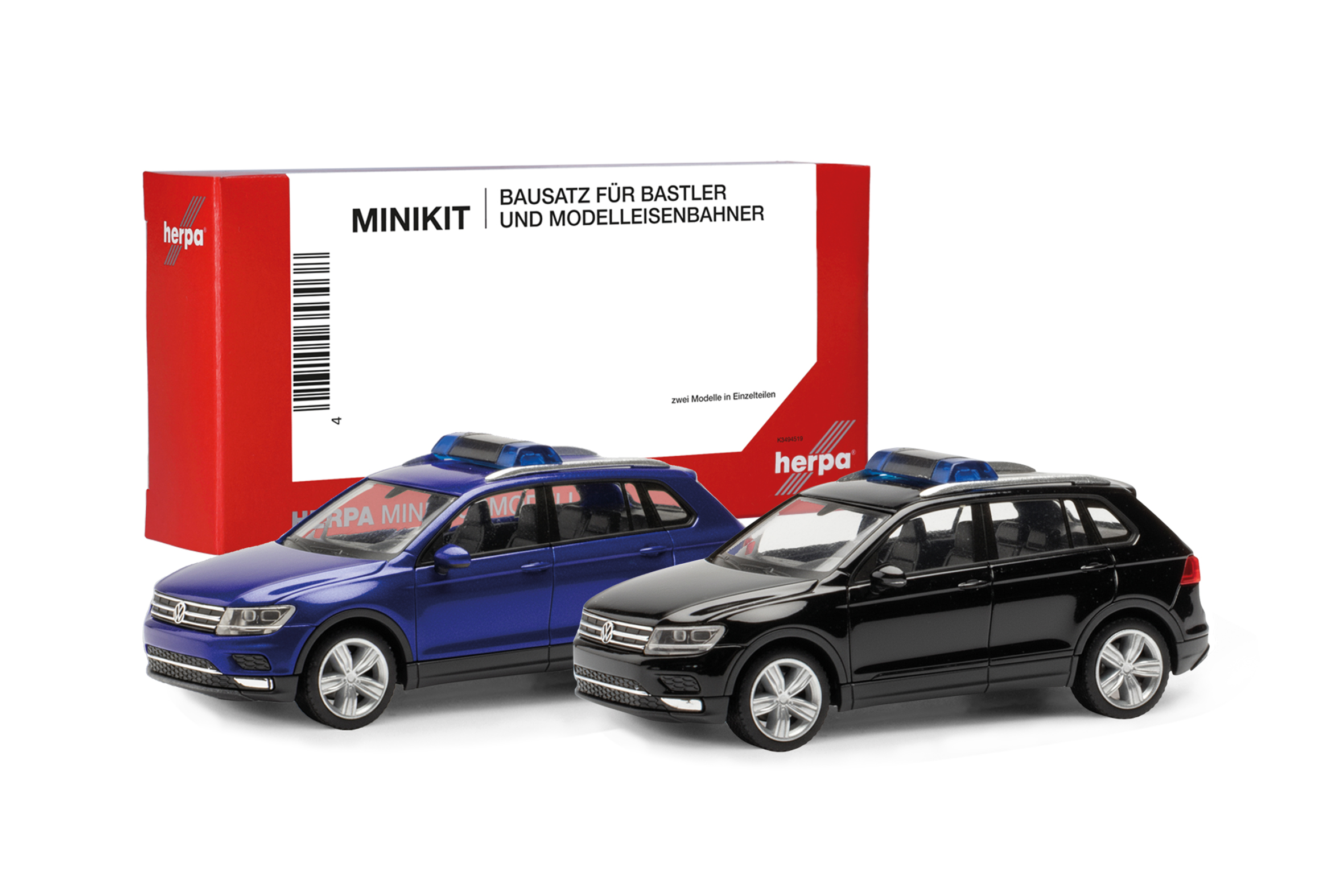013109-003 MiniKit: 2x VW Tiguan blau/schwarz