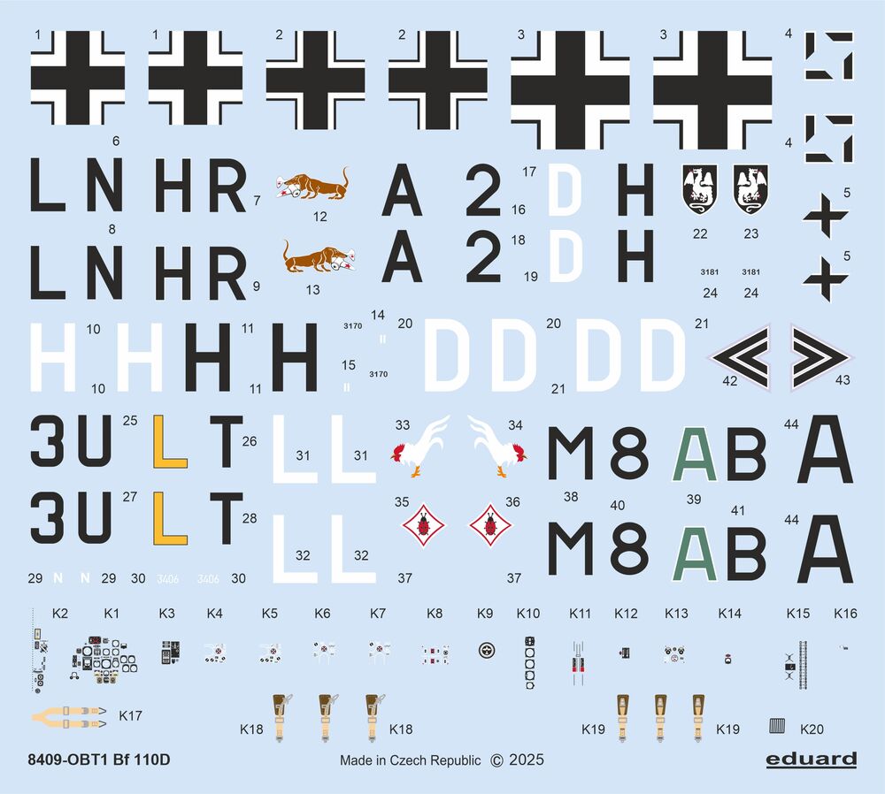 Eduard 8409 Bf 110D - Weekend edition
